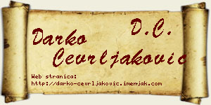 Darko Čevrljaković vizit kartica